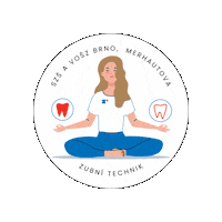 szsbrno szsbrno merhautka mishahet zubnitechnik Sticker