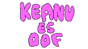 keanu reeves thank you Sticker by deladeso