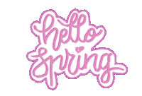 Pink Hello Sticker