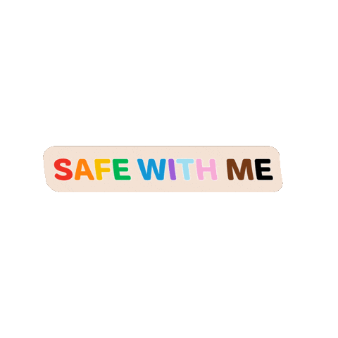 Safe Space Rainbow Sticker by GSBadgerland