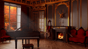 autumn leaves halloween GIF