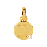 Gold D Sticker by Aleyole Jewelry