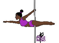 Polefitness Polestrong Sticker by The Pole Physio