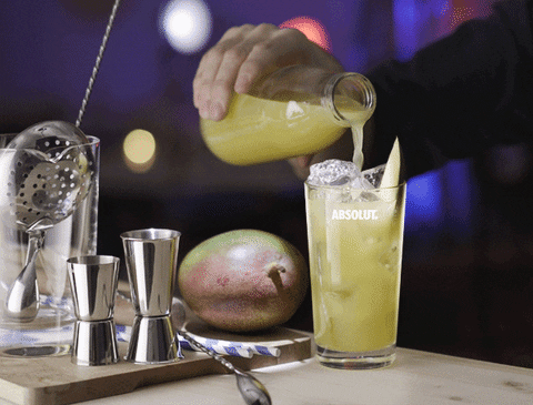 cocktail mango GIF by Absolut Vodka