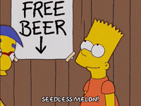 happy bart simpson GIF