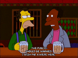 Warning Season 12 GIF by The Simpsons