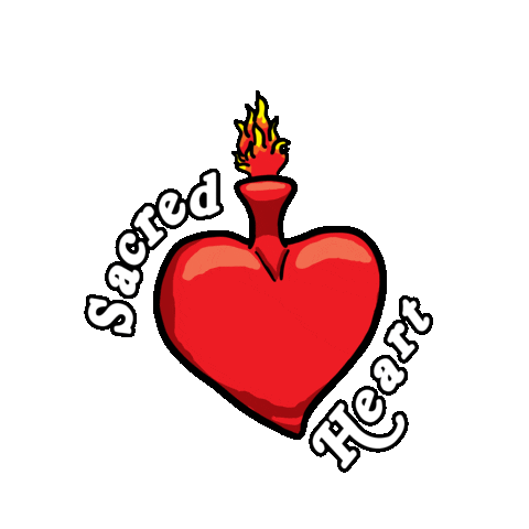 Holy Spirit Heart Sticker