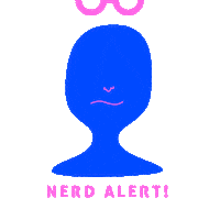 carfen face book glasses nerd Sticker