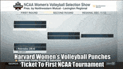 cheer volleyball GIF by Harvard University