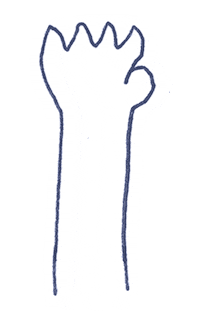 Cut Arm Sticker