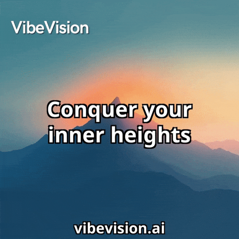 Mountain Conquer GIF by VibeVision