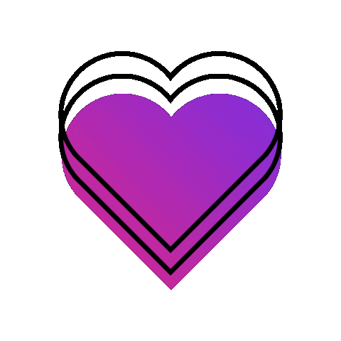 BiPrideUK heart purple bisexual bi Sticker