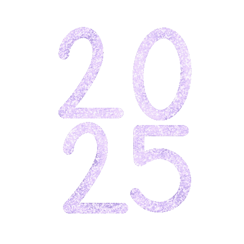 New Year Glitter Sticker