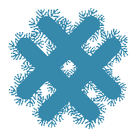 Winter Snowflake Sticker by Puurs-Sint-Amands