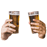 happy hour cheers Sticker by Barbarian