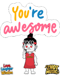 You Are Awesome Well Done Sticker by Zhotcita