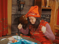 excited santa claus office GIF by The Elves!