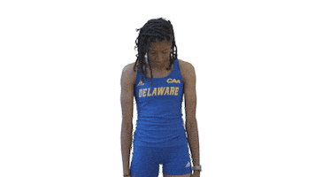 Track And Field Sticker by Delaware Blue Hens