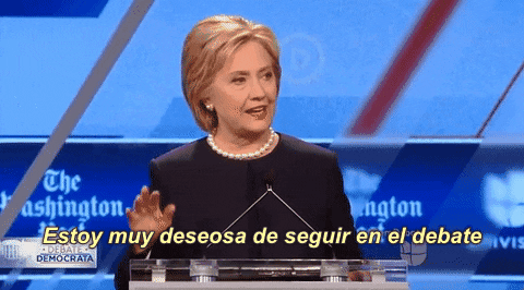 hillary clinton democrat GIF by Univision Noticias