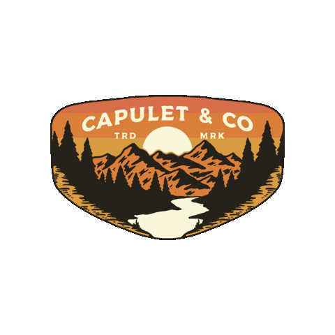 CapuletandCo giphygifmaker coffee travel sunset Sticker