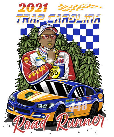 Street Wear Racing Sticker by Trap Carolina