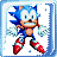 Awkward Sonic The Hedgehog Sticker