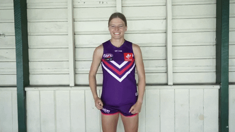 Fist Pump GIF by Fremantle Dockers