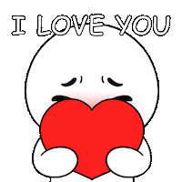I Love You Heart Sticker