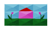 House Flowers Sticker