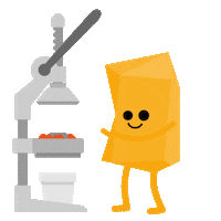 Orange Fruit Sticker by Duschbrocken