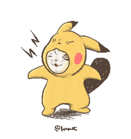 LonecatTheCat cat pokemon yellow kitten Sticker