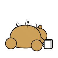 happy dab Sticker by Posh Bear