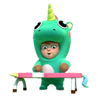 excited rock and roll Sticker