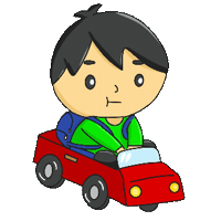 Iucasu car driving fast drive Sticker
