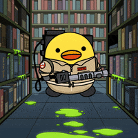 digitalducks stabby quacks cartoon duck digital ducks GIF