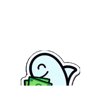 Money Cash Sticker by Humble Shark