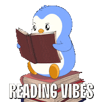 Vibes Read Sticker by Pudgy Penguins