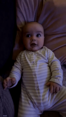 Baby Has Hilarious Reaction to Frozen Celery Teething Trick