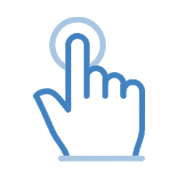 Agathum point hand click push Sticker