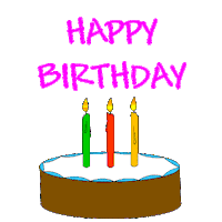 happy birthday Sticker