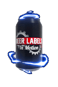 beerlabelsinmotion blim beer labels in motion Sticker