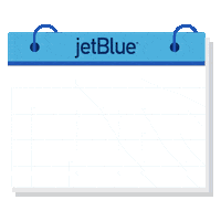 Flying Out Of Office Sticker by JetBlue