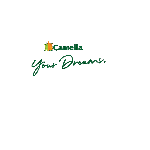 camellaofficial giphyupload real estate investment township Sticker