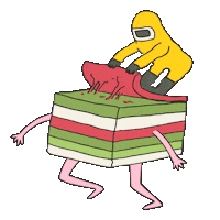 Food Hazmat Sticker by EYEYAH!