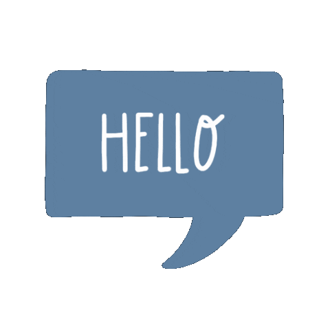 LenaZett giphyupload hello blue bubble Sticker