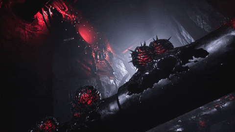 BonsaiCollective giphyupload video games black and red game environment GIF