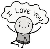 I Love You Valentine Sticker by Nick Ybarra