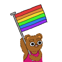 Proud Gay Pride Sticker by Timothy Winchester