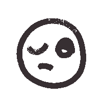 Tired Face Sticker by RBillustrationStudio