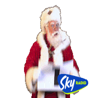 SkyRadio_101fm happy music christmas excited Sticker